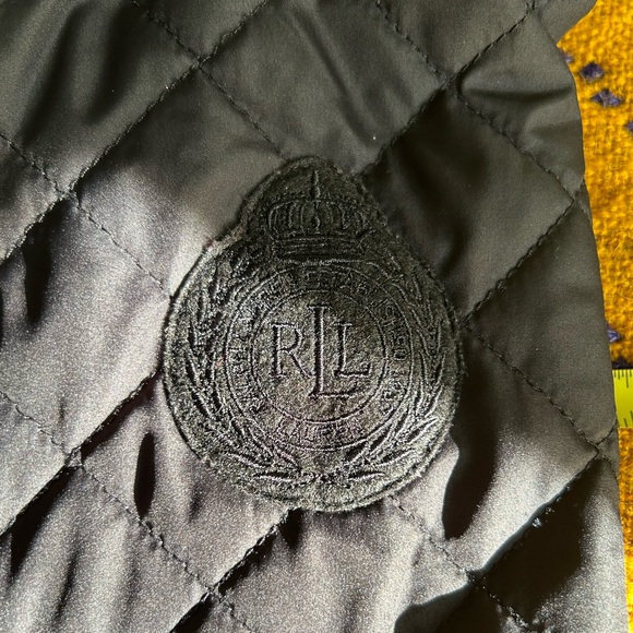 Ralph Lauren Black Quilted Jacket, Horsebit Lining. Sz. XL - Picture 6 of 8